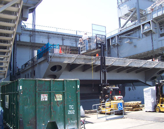  USS Midway wheelchair lift 