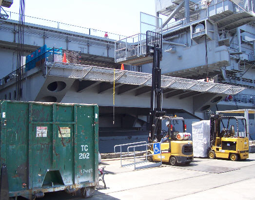  USS Midway wheelchair lift 