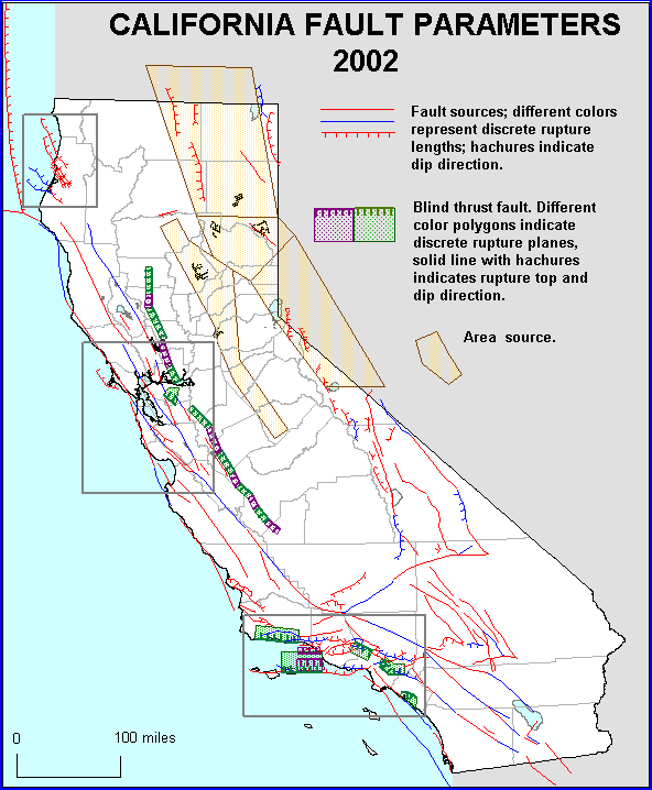  Click to view an interactive fault parameter map of California 